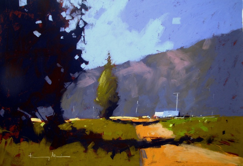 Tony Allain | Shadows | Soft Pastel | McAtamney Gallery | Geraldine NZ